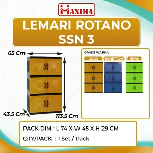 Lemari Rotano Susun 3