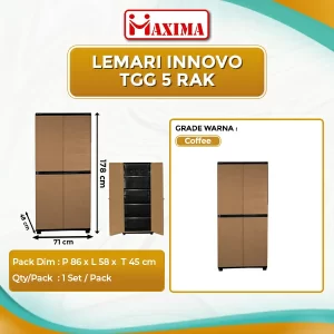 Lemari Innovo Tinggi 5 Rak