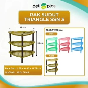 Rak Sudut Triangle Susun 3