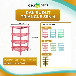 Rak Sudut Triangle Susun 4